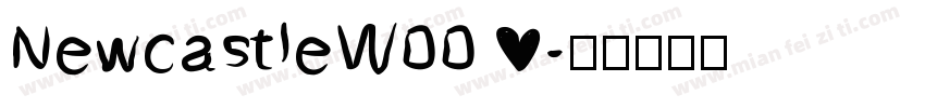 NewcastleW00 字体转换